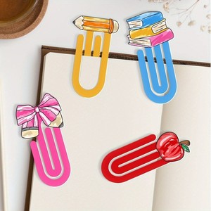 Spot wholesale Creative Cartoon Paper Clips <b>Bookmark</b> Plastic Book Page Markers Back To School Stationery Office Supplies Durable - Product Image 3