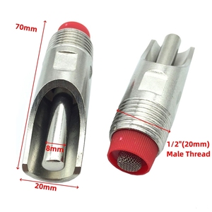 Abreuvoir automatique en acier inoxydable pour porcs avec filtre à capuchon rouge, filetage mâle 1/2 pouce, pour animaux <span class=keywords><strong>d</strong></span>'élevage et volailles - Product Image 2