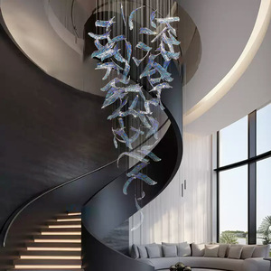 Lustre d'ingénierie personnalisé de grande taille <span class=keywords><strong>Iris</strong></span>, éclairage artistique de qualité architecturale pour hall d'hôtel, salle de banquet et club-house - Product Image 4