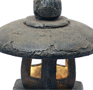 Lanterne <span class=keywords><strong>solaire</strong></span> en pierre rustique, lumière LED extérieure en résine, <span class=keywords><strong>fontaine</strong></span> d'eau, lampe décorative - Product Image 6