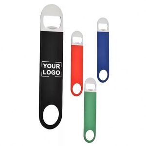 Personalized <b>Engraved</b> Leatherette Beer Party Favor Bartending <b>Tools</b> Stainless Steel Bottle Opener - Product Image 3