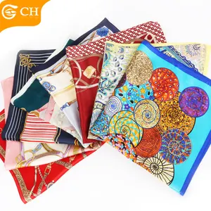 High Quality Scarf Wholesale Luxury Printed Elegant Designer Scarf For Women Multi-pattern High Quality 100% Silk Scarf