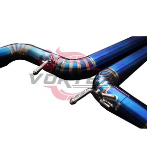 Vortex High Performance Titanium Exhaust for Maserati Quattroporte Twin Turbo Valve Controlled Blue Piping <b>Kit</b> - Product Image 3