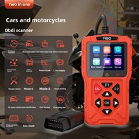 Herramienta de Diagnóstico Automotriz M60 Transfronteriza, Escáner de Motocicletas OBD2, Lector de Códigos de Reinicio de ECU para Autos, Tarjeta Naranja/Negra