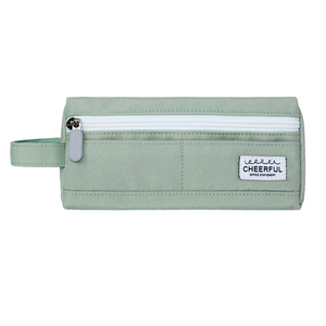 Custom Cartoon Printed Logo Pencil Case – <b>Large</b> Capacity Zipper Canvas Pencil <b>Box</b> for Girls & Boys, School Stationery Organizer - Product Image 1