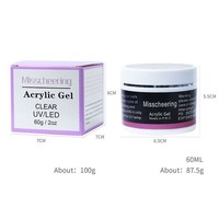 Nouveau Gel Constructeur pour Ongles de Haute Qualité 60ml, Gel Acrylique à Extension Rapide, Durcissement UV, Vernis Gel Professionnel pour Usage Domestique et en Salon DIY