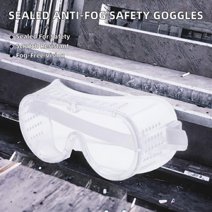 Gafas de Seguridad Industriales para la Construcción, Totalmente Selladas, Montura Completa, Antivaho/Antirrayaduras/Antiestáticas, de Policarbonato - Product Image 2