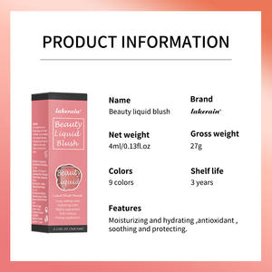 Lakerain-Fard à joues liquide et poudré, hydratant naturel, carmin avec ton rose et rouge pour le visage. - Product Image 4