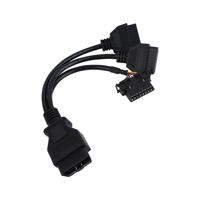 Câble de diagnostic de lecteur de code OBD2 16pin couleur personnalisé OEM ODM pour voitures universelles 12V/24V garantie 1 an