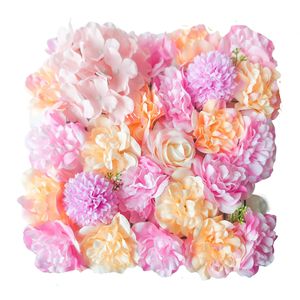 Mur de fleurs artificielles carré de 38 cm en plastique et soie, pour décoration de mariage et de maison, réutilisable - Product Image 3