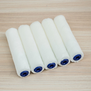 4 Inch Wool Mini Thumb Roller <b>Brush</b> Head Fine Bristle Core For Painting Hardware Use - Product Image 2