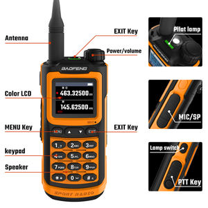 El más nuevo Baofeng UHF VHF Alta potencia Analógico Waki Taki Baofeng Seis bandas UV20M Radio bidireccional con 5W Walkie Talkie de largo alcance - Product Image 6