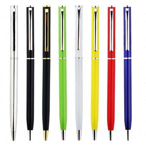 High Quality Custom logo Promotional Black Ink Aluminium Hotel Metal Twist <b>Pen</b> With Stylus - Product Image 3
