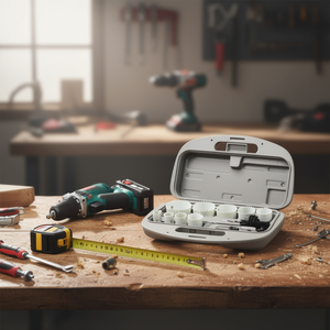 Ttake Hole Saw Kit For Various Uses Blades 10 Piece Set With Drill Adapter And Storage <b>Case</b> - Product Image 3