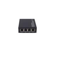 Mini convertisseur de média fibre optique SC 4 ports Full Gigabit 1000 Mbps, 3 km, monomode, autonome, 4 RJ45, 1310/1550 nm, pour utilisation CCTV, alimentation DC 5V