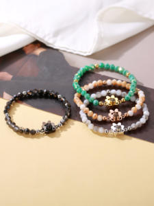 סיטונאי רב-צבע אופציונלי מותאם אישית תמונה קסם אופנתי נשים חיית מחמד צמיד הקרנה נירוסטה זהב 18k זהב - Product Image 6