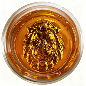 Bicchieri Creativi a Forma di Testa di Leone 250ml per Whisky, <span class=keywords><strong>Vodka</strong></span> e Vino con Doppia Parete - Product Image 1