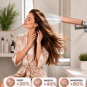 Asciugacapelli da Bagno INOVAXION 1200W, Asciugacapelli Multifunzione ad Alta Velocità, Montabile a Parete per Liberare Spazio sul Bancone - Product Image 2