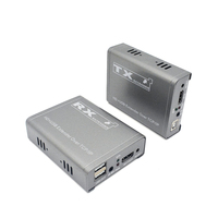 Xput TCP IP HDMI KVM Extender sur CAT5e CAT6 Max 250M 1080P avec télécommande IR bidirectionnelle, clavier, souris, audio, vidéo et réseau USB