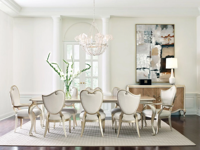 Table rectangulaire en bois de luxe italienne, table de salle à manger extensible, 8 places, tables extensibles pour la maison