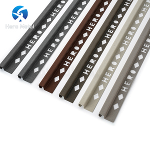 Embellecedor de azulejo de forma cuadrada 304, textura de piedra, esquina de <span class=keywords><strong>Metal</strong></span>, perfil de acero inoxidable, tira de borde de cerámica para pisos - Product Image 3