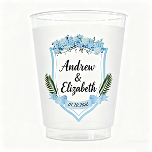 Bicchieri di Plastica Usa e Getta Personalizzabili da 9oz, 8oz, 12oz <span class=keywords><strong>con</strong></span> Rivestimento in Foglio d'Oro o Argento per Matrimoni, Baby Shower, Cocktail, Stampa <span class=keywords><strong>Nome</strong></span> Sposa - Product Image 1