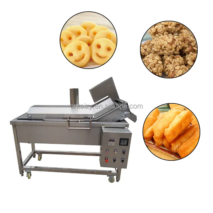 Automatische Hühner fritte use Corn Flakes Rice Flakes Frittier maschine