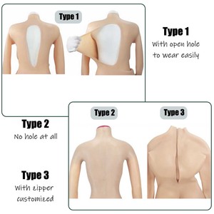 Body completo de silicona para transexuales, pechos artificiales realistas con vagina para transexuales drag queen - Product Image 6