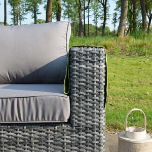 AJUNION Wicker <strong>Rattan</strong> Garden <strong>Set</strong> Sectional Garden Furniture Corner Outdoor <strong>Dining</strong> Sofa <strong>Set</strong> With Rising Table - Product Image 5