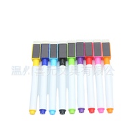 Marqueurs effaçables à sec pour tableau blanc, 12 couleurs, avec pointe de pinceau ronde, impression UV/numérique, petits stylos effaçables