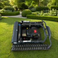 Tondeuse à gazon robotisée automatique avec système autopropulsé pour les tâches autonomes de coupe de l'herbe dans les jardins domestiques