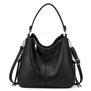 High Quality PU Leather Hobo Bags Women Shoulder Crossbody Bag Large Capacity Totes Bags For Women