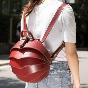 Genuine <b>Leather</b> Women <b>Backpack</b> <b>Large</b> Capacity Bag Crazy Horse <b>Leather</b> Beetle-shaped <b>Backpack</b> Special Designed Bag for Men - Product Image 4