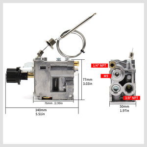 Vanne thermostatique <span class=keywords><strong>Eurosit</strong></span> 630 Vanne de régulation de gaz 110-190 Celsius pour cuisinière à gaz - Product Image 2