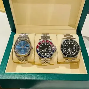 Pabrik bersih jam tangan pria mewah jam tangan mekanis otomatis 41 mm mutiara 2836 gerakan 316L baja anti karat merek bercahaya