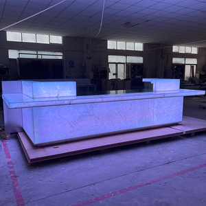 Muebles de restaurante, diseño de mostrador de barra delantera, taburetes de <span class=keywords><strong>Bar</strong></span> de Hotel con luz LED para comida de <span class=keywords><strong>mar</strong></span>, Panel decorativo para mostrador de <span class=keywords><strong>Bar</strong></span> - Product Image 6
