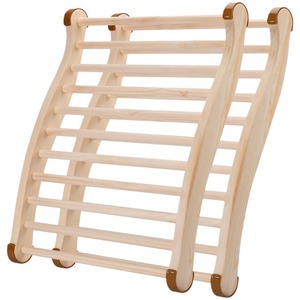 Almohada de madera para respaldo de sauna, respaldo de sauna en forma de S, accesorios de sauna de madera con forma de onda, venta al por mayor - Product Image 3
