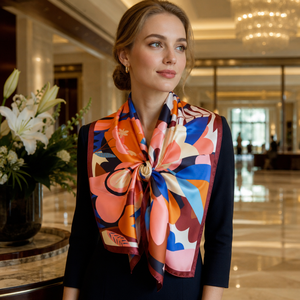 Designer-inspirierter Abend-Schal Schwarz-<span class=keywords><strong>Gold</strong></span> Blumenmuster Häkel-Cape, Eleganter Fransen-Wrap für Damen Formelle Anlässe & Geschenk - Product Image 1