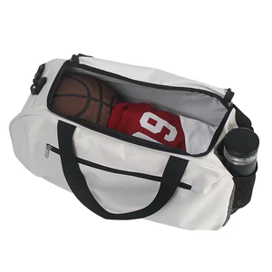 Bolsa de lona cruzada portátil de viaje con logotipo personalizado, bolsa de gimnasio separada seca y húmeda duradera, bolsa de lona para yoga y Gimnasio Deportivo - Product Image 4