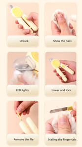 Coupe-ongles pour animaux de compagnie avec lumière LED, ciseaux de toilettage pour animaux, coupe-ongles professionnel, empêche les ongles éclatés, coupe-ongles pour chiens et chats - Product Image 3