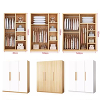 Armoires modernes et simples pour chambre à coucher, à assembler, robustes et durables, économiques, pour petites armoires ou chambres à louer