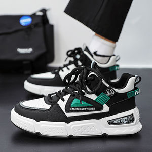 Chaussures de sport montantes à plateforme pour hommes, respirantes, légères, décontractées, pour la course en extérieur et le skateboard, toutes saisons - Product Image 4