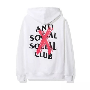 Nueva llegada: Sudadera con capucha <span class=keywords><strong>ASSC</strong></span> para club, diseño de letras, rosa con patrón de letras canceladas y rayadas, forro polar, estilo holgado - Product Image 2