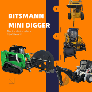 Cargadora Compacta BITSMANN en Venta |   Minicargadora Compacta Certificada por la EPA |   Mini Cargador Multiusos <span class=keywords><strong>para</strong></span> EE. UU. y Canadá - Product Image 1