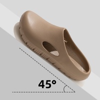 Sabots en EVA pour hommes avec logo personnalisable, semelle épaisse antidérapante, pantoufles d'intérieur, pantoufles de plage neutres, grandes pantoufles d'extérieur à bout fermé