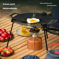 Support de Plaque de Cuisson Portable en Alliage d'Aluminium pour Barbecue Extérieur, Accessoire Multifonctionnel pour Camping