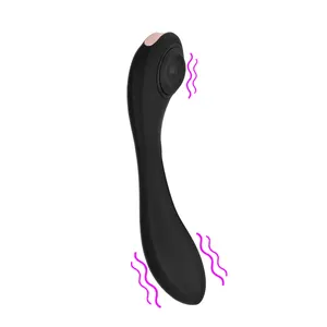남성과 여성을위한 패팅 기능을 가진 최신 구부릴 수있는 자극 지팡이 진동기 G 스팟 섹스 토이