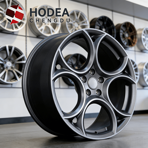 Cerchio in Lega di Alluminio Forgiato da 19 Pollici 8.5J a 5 Razze a Y Color Gunmetal per Alfa Romeo <span class=keywords><strong>Giulia</strong></span> Quadrifoglio Sport - Aggiornamento Retrofit - Product Image 5