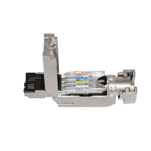 <span class=keywords><strong>Cat</strong></span> 7 RJ45 kim loại thẳng 8 pins <span class=keywords><strong>Cat</strong></span> 6 <span class=keywords><strong>CAT</strong></span> <span class=keywords><strong>6A</strong></span> tốc độ cao không thấm nước IP67 RJ45 kết nối - Product Image 4
