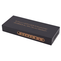 VCOM 5 in 1 Out 2.0V Commutateur HDMI 4K 60Hz UHD Boîtier de sélection pour ordinateurs avec télécommande IR